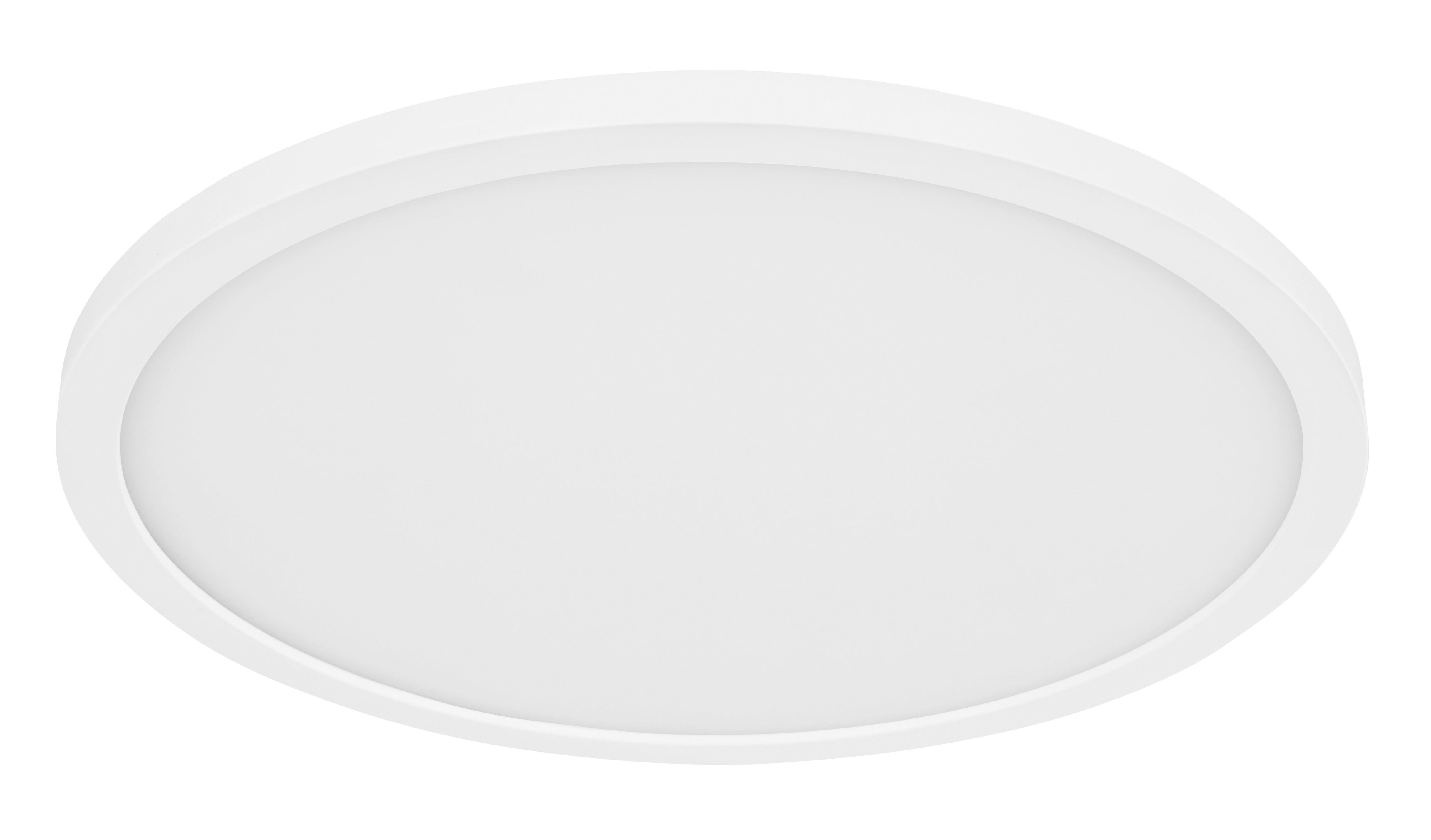 LED-Deckenleuchte Sapana max. 18 Watt - Opal/Weiß, Basics, Kunststoff (29,4/2,5cm) - Globo