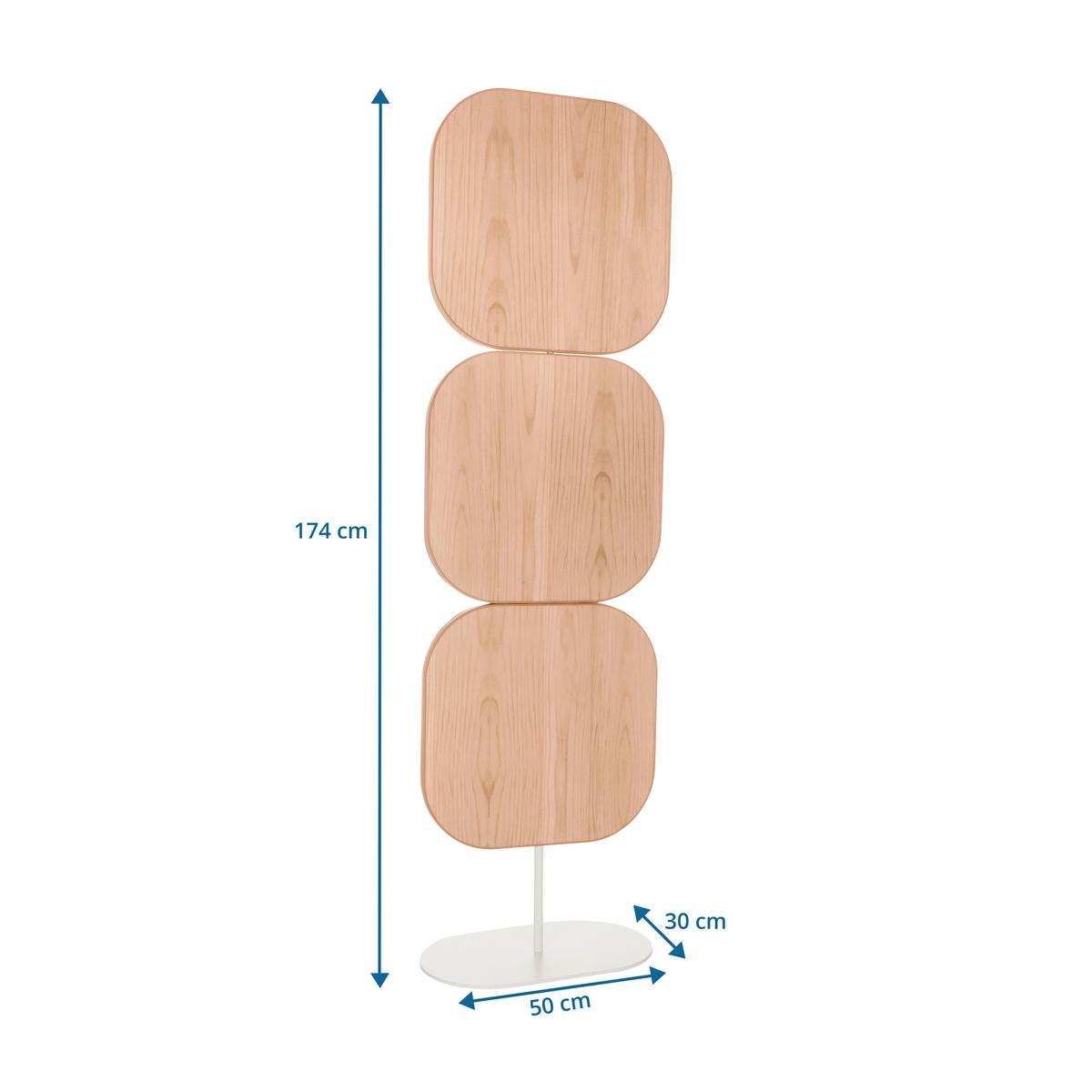 Pregradna Stena Flexmiut W, Imitacija Hrasta - bež, Basics, kovina/umetna masa (50/175/30cm) - MID.YOU
