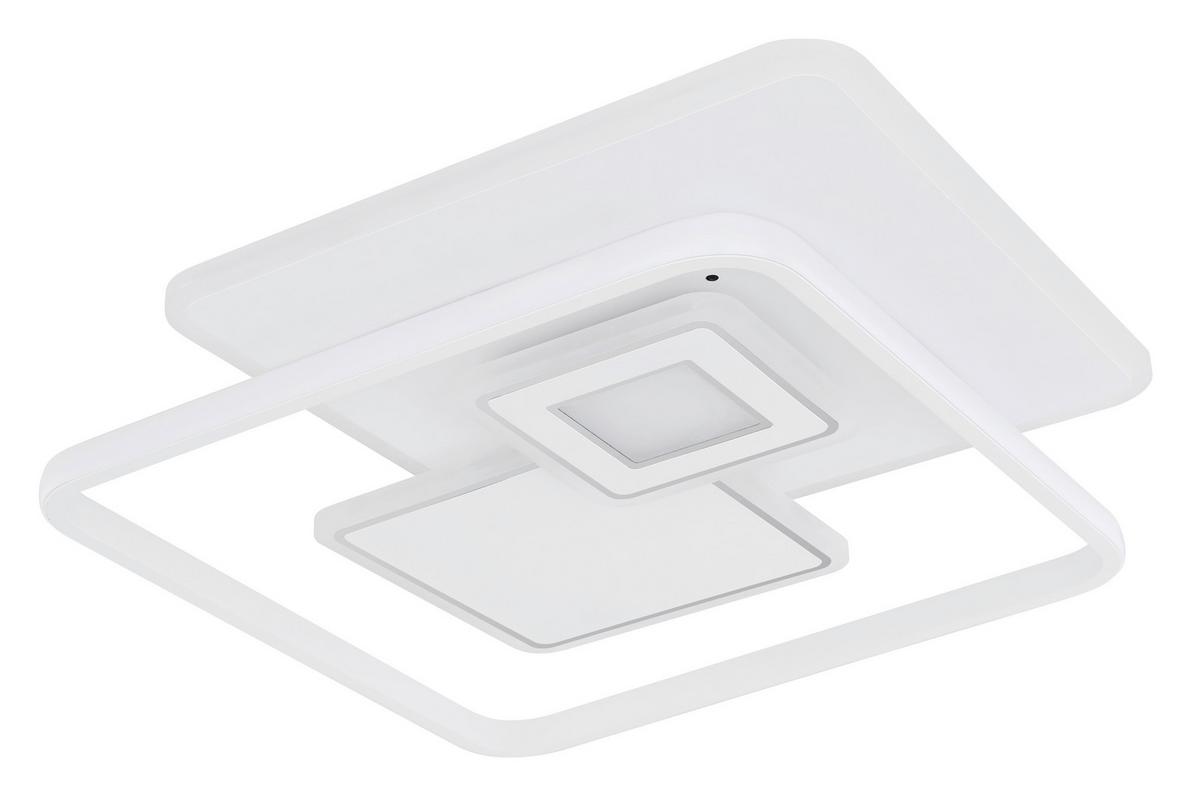 LED-DECKENLEUCHTE 48441-50SH RODERICK - Weiss/Opal, Konventionell, Kunststoff/Metall (50,3/50,3/6cm) - Globo