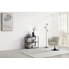 HYLLA BASTIAN II -BASED/SB- - svart, Modern, metall/trämaterial (77/68/30cm) - Based