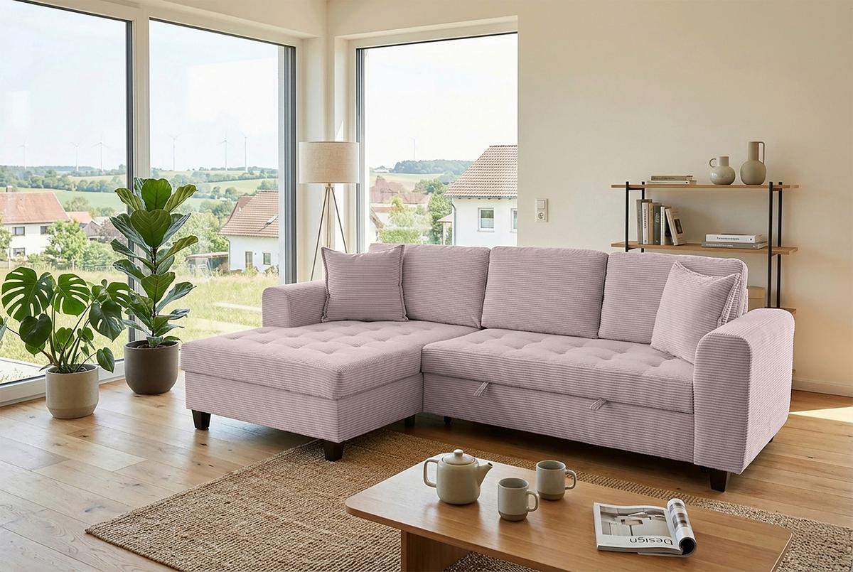 Coltar MORITZ - roz, Trend, textil (155/265cm) - Modern Living