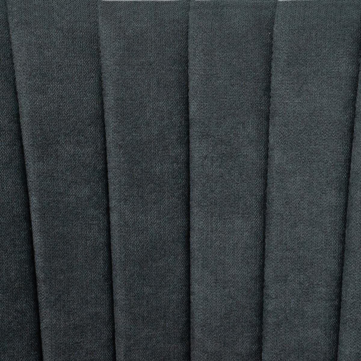 Armlehnstuhl Lucita Dunkelgrau Samt Drehbar Gepolstert - Dunkelgrau/Naturfarben, MODERN, Holz/Textil (59/88/60cm) - Bessagi Home