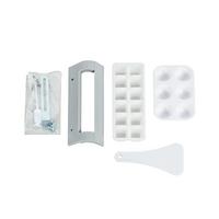 Miniküche Weiß m. Geräten B: ca. 130 cm - Edelstahlfarben/Weiß, MODERN, Holzwerkstoff/Kunststoff (130/87/60cm) - Respekta