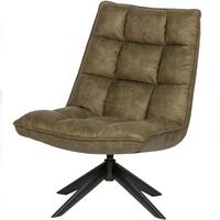 Sessel Jouke Grün B: 70cm - Schwarz/Grün, Design, Textil/Metall (70/97/85cm) - Livetastic
