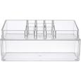 Kozmetikai Rendszerező Sina - áttetsző, műanyag (23/11/9cm) - MÖMAX modern living
