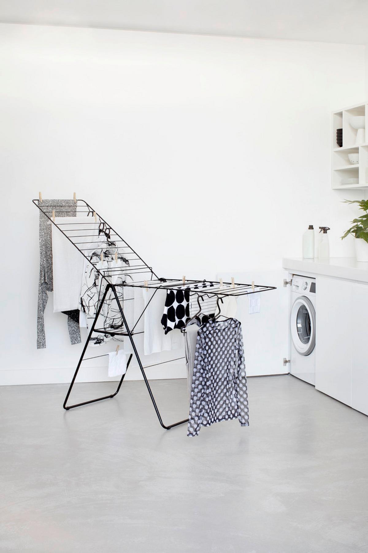 SUSZARKA STOJĄCA 403460 - czarny, Basics, metal (59.2/98.4/5cm) - Brabantia