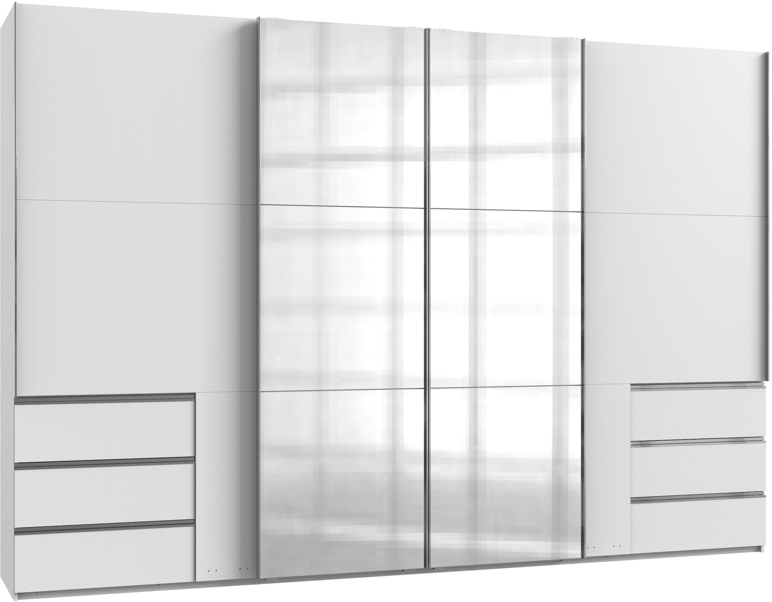 Ormar S Kliznim Vratima Level 36 A - bijela/boje kroma, Moderno, drvni materijal (350/236/65cm) - Modern Living