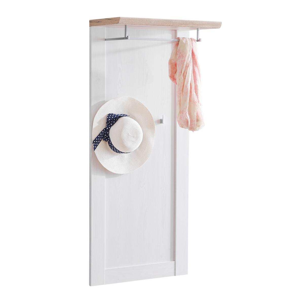 PANEL DO PRZEDPOKOJU ROMANZE - kolor dębowy/biały, Design, materiał drewnopochodny (60/132/30cm) - Xora