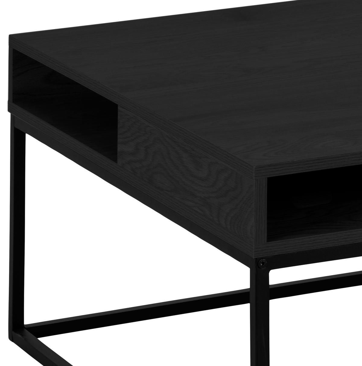 STOLIK KAWOWY WILLFORD - czarny, Trend, materiał drewnopochodny/metal (80/80/40cm) - MID.YOU