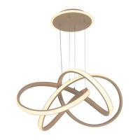 LAMPA WISZĄCA LED 6064-113 BANDOL - kolor piaskowy, Design, metal (64/150cm)
