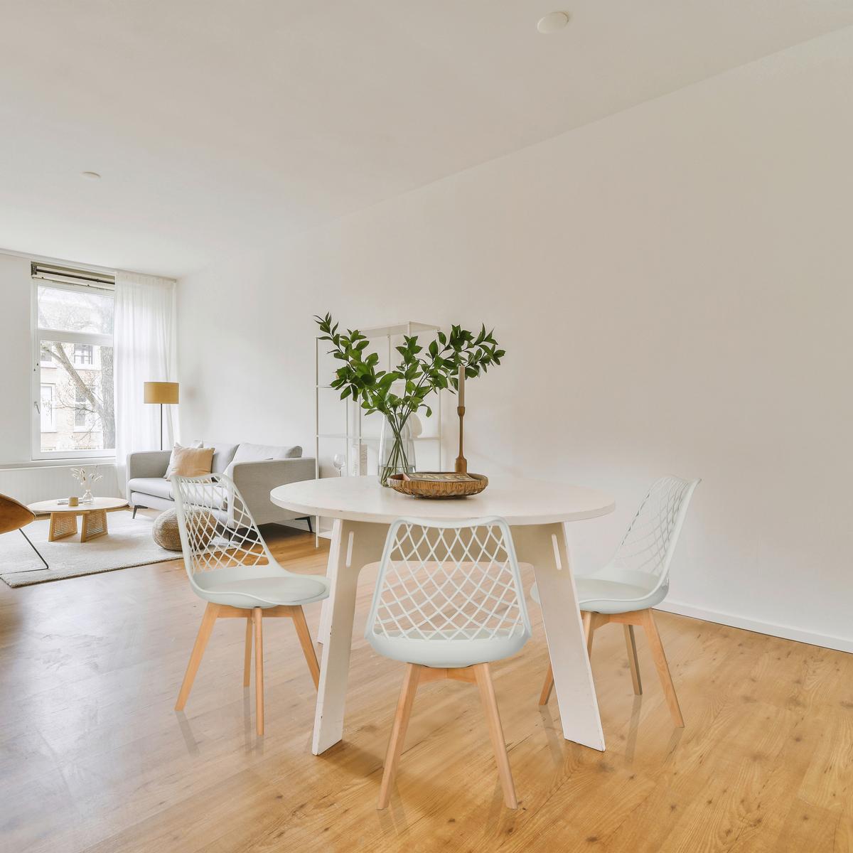 Konferenčni Stol Scandi Hol, Bela - bela/barve bukve, Moderno, umetna masa/les (49/81/53cm) - MID.YOU