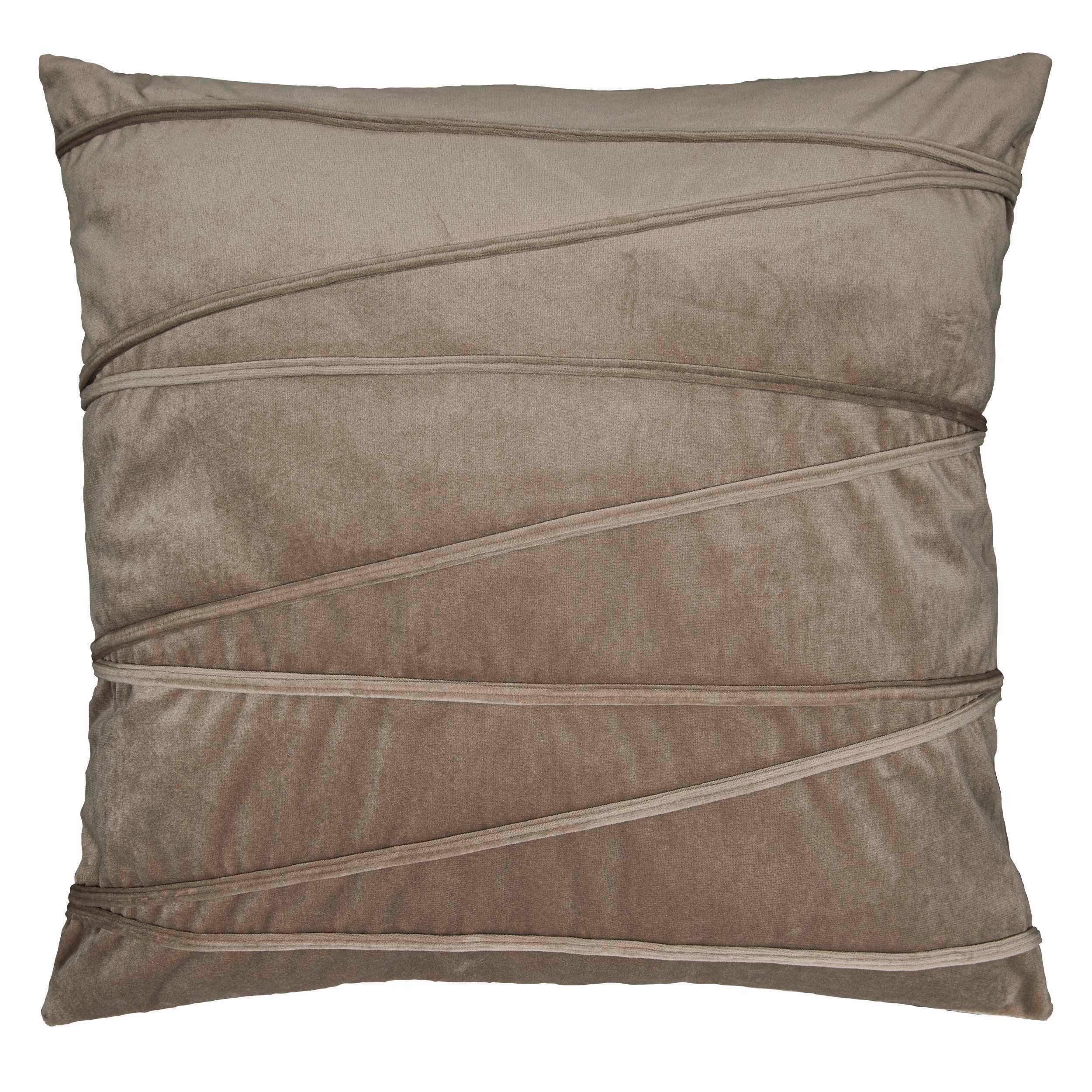 Díszpárna Lilly 45/45 - taupe, textil (45/45cm)
