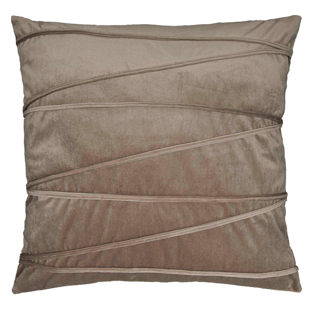 Díszpárna Lilly 45/45 - taupe, textil (45/45cm)