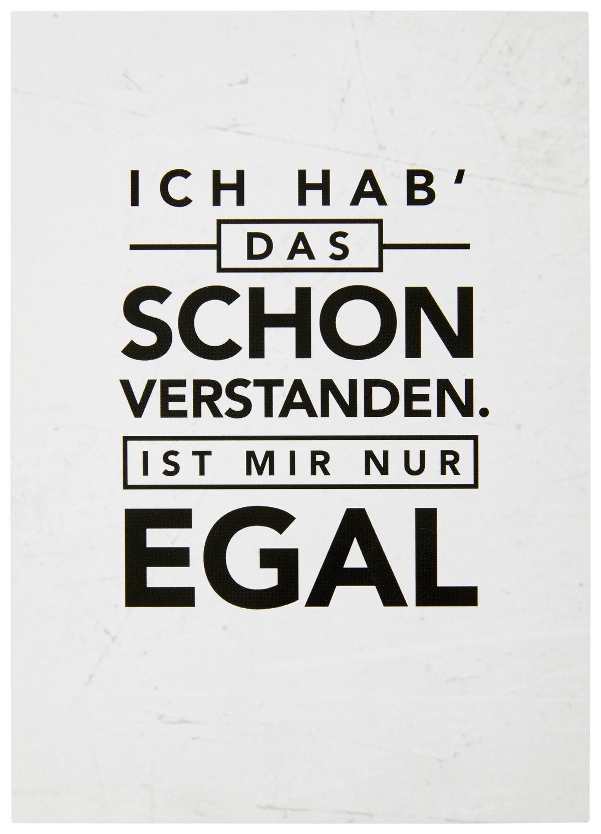 Postkarte Statements in Weiß - Multicolor, Papier (10,5/14,8cm) - VS Visual Statements