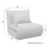 BÄDDFÅTÖLJ MACY - beige, Modern, metall/textil (83/70/84cm) - Bessagi Home