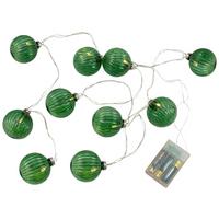 Lichterkette Bubble Grün max. 0,6 Watt - Grün, Glas/Kunststoff (210cm) - Mömax