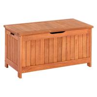 Kissenbox BxHxT: 88x45x45 cm Echtholz - Naturfarben, ROMANTIK / LANDHAUS, Holz (88/45/45cm) - Gardenson