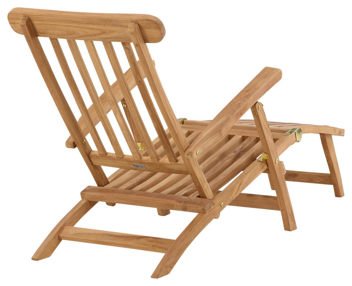 Sonnenliege Kenya ca. 60x95x150 cm Teakholz - KONVENTIONELL (60/95/150cm) - Gardenson