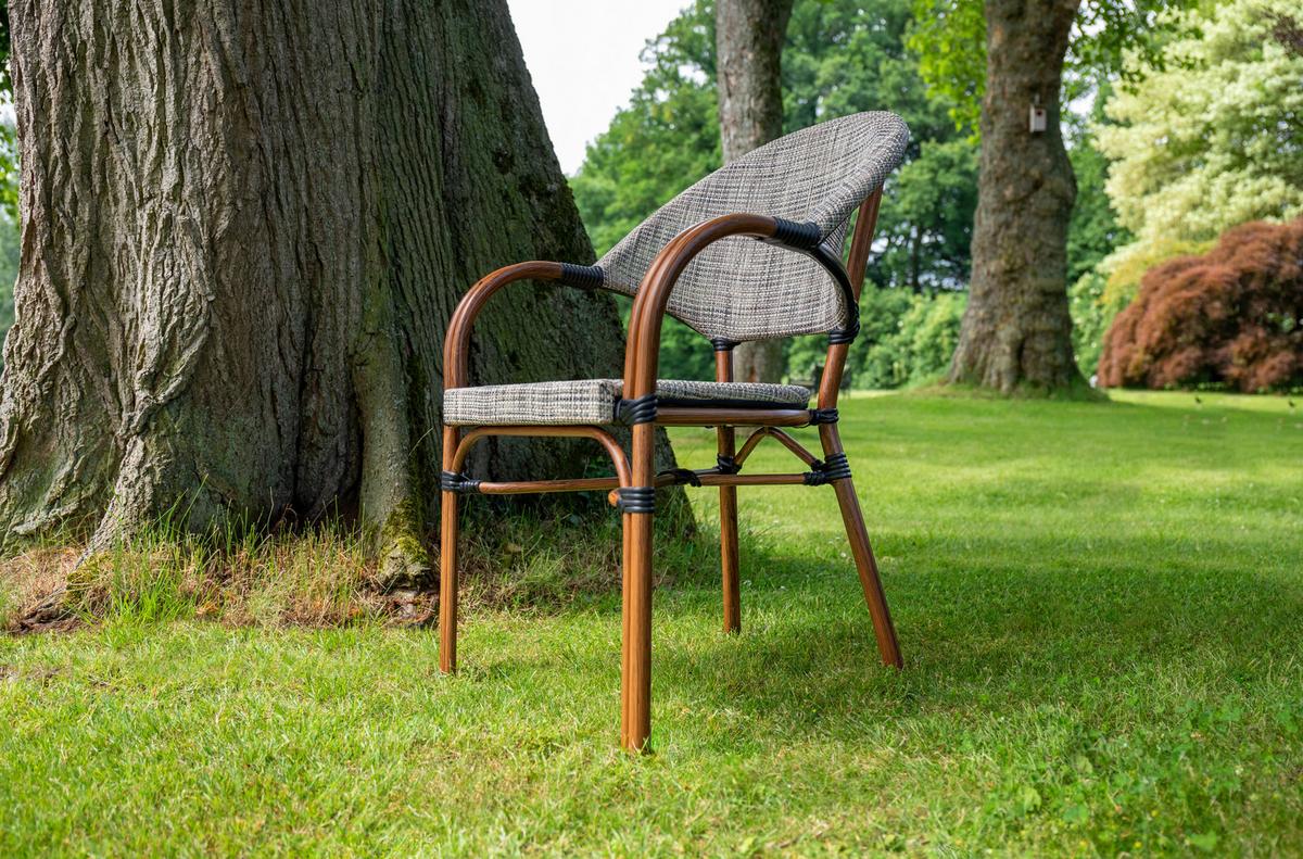 Gartenset Maui Sandfarbe/Beige - Sandfarben/Beige, Basics, Textil/Metall (70/74cm) - Gardenson