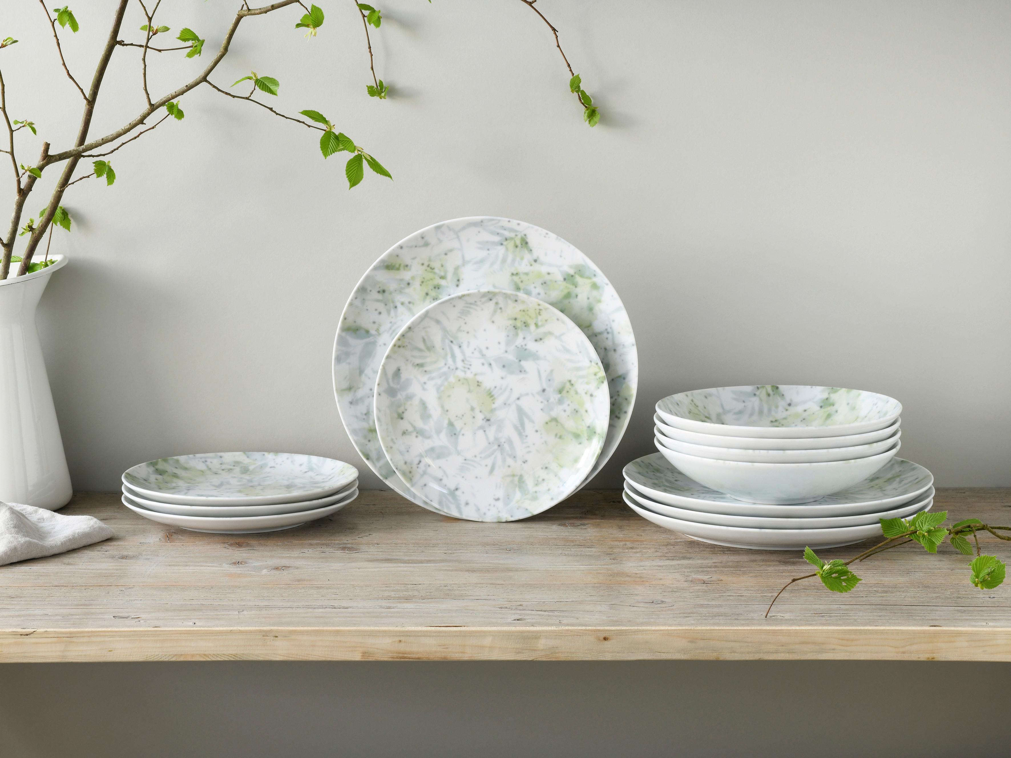 Jedilni Servis Home Tropical, 12-Delni - večbarvno, Basics, keramika - Creatable