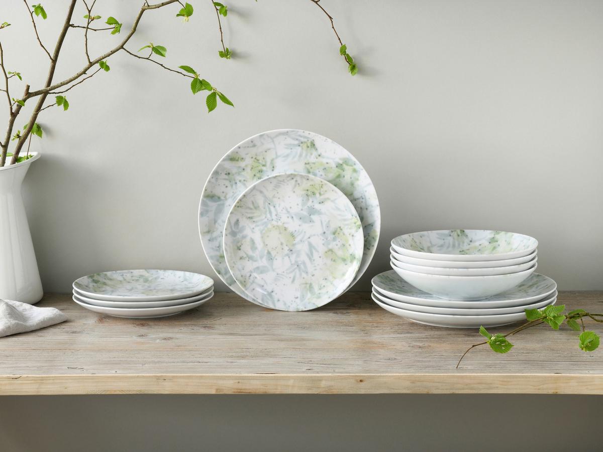 Jedilni Servis Home Tropical, 12-Delni - večbarvno, Basics, keramika - Creatable