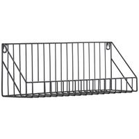 REGAŁ ŚCIENNY RON - czarny, Trend, metal (40/14/11cm) - Carryhome