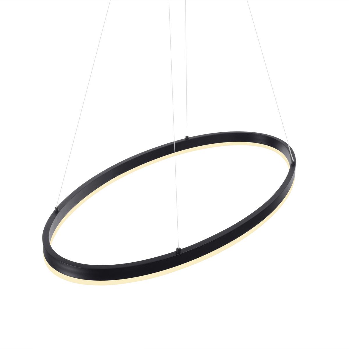 LAMPA WISZĄCA LED 2392-13 TITUS - antracytowy, Design, tworzywo sztuczne/metal (80/39/120cm) - Paul Neuhaus