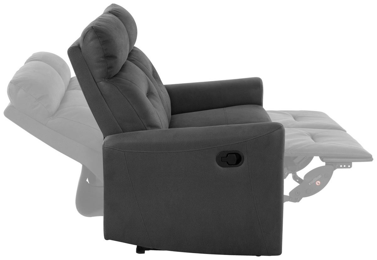 Dvosed Aureli, Črna - črna, Basics, kovina/tekstil (134,5/102,5/92,5cm) - Livetastic