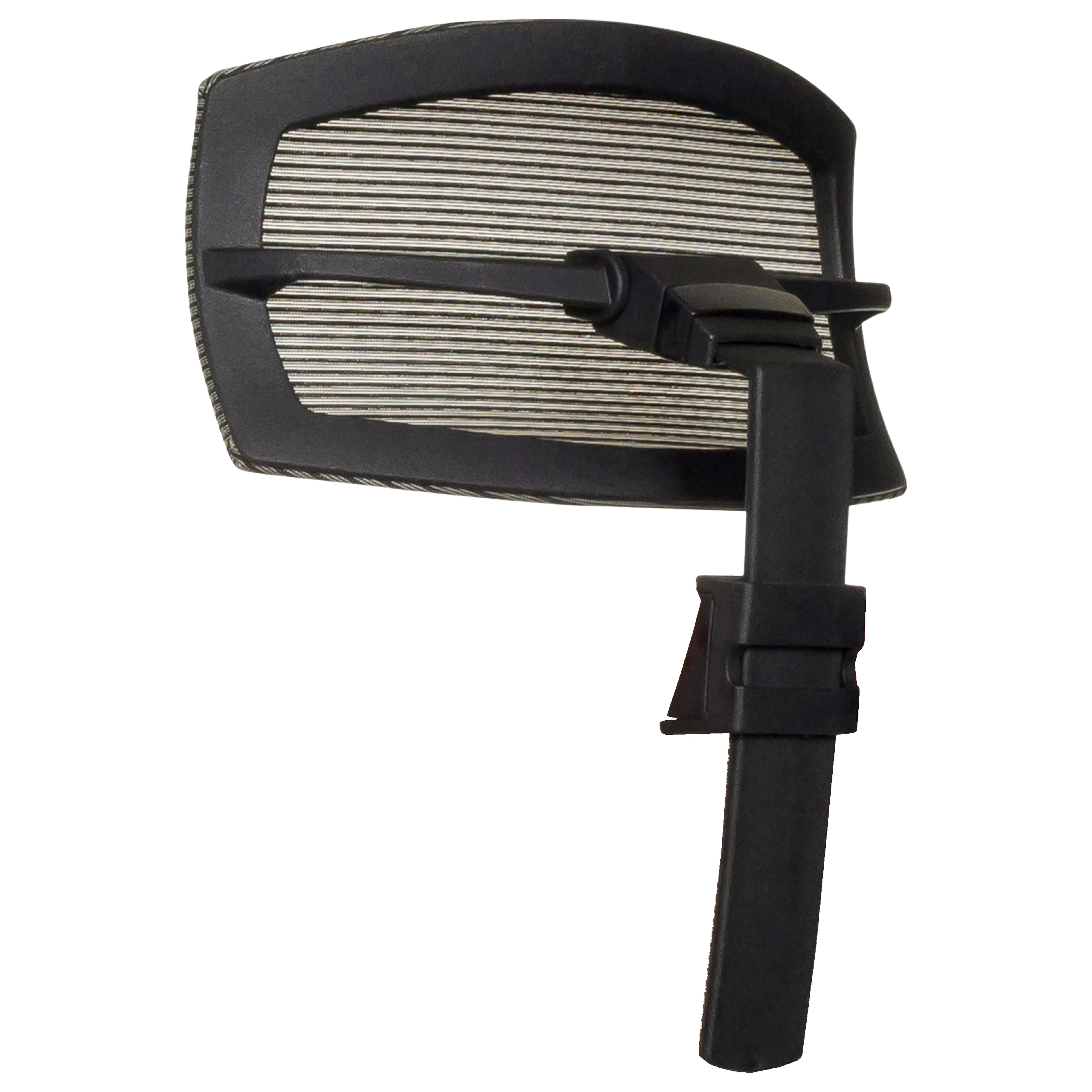 Naslon Za Glavo Aspen, Črna - črna, Moderno, umetna masa/tekstil (29/15-30/12cm) - MID.YOU