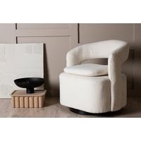 Sessel Laurel ca. 69x75x72 cm Weiß - Weiß, Design, Textil/Metall (69/75/72cm) - Livetastic