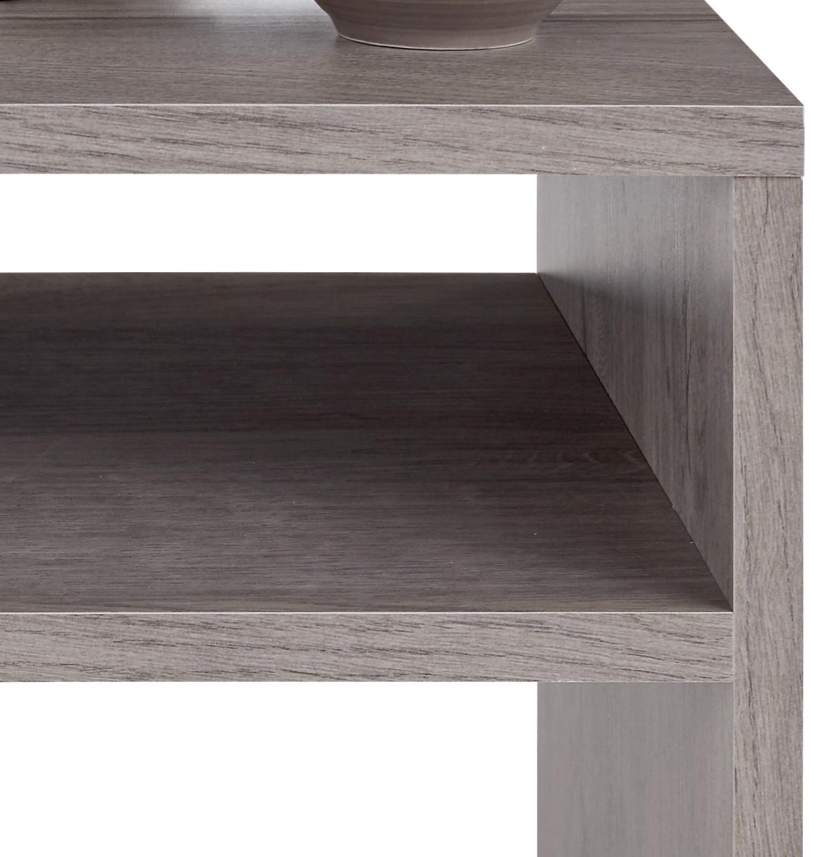 Kisasztal Luca - szürke, Modern, faalapú anyag (40/40/37cm)