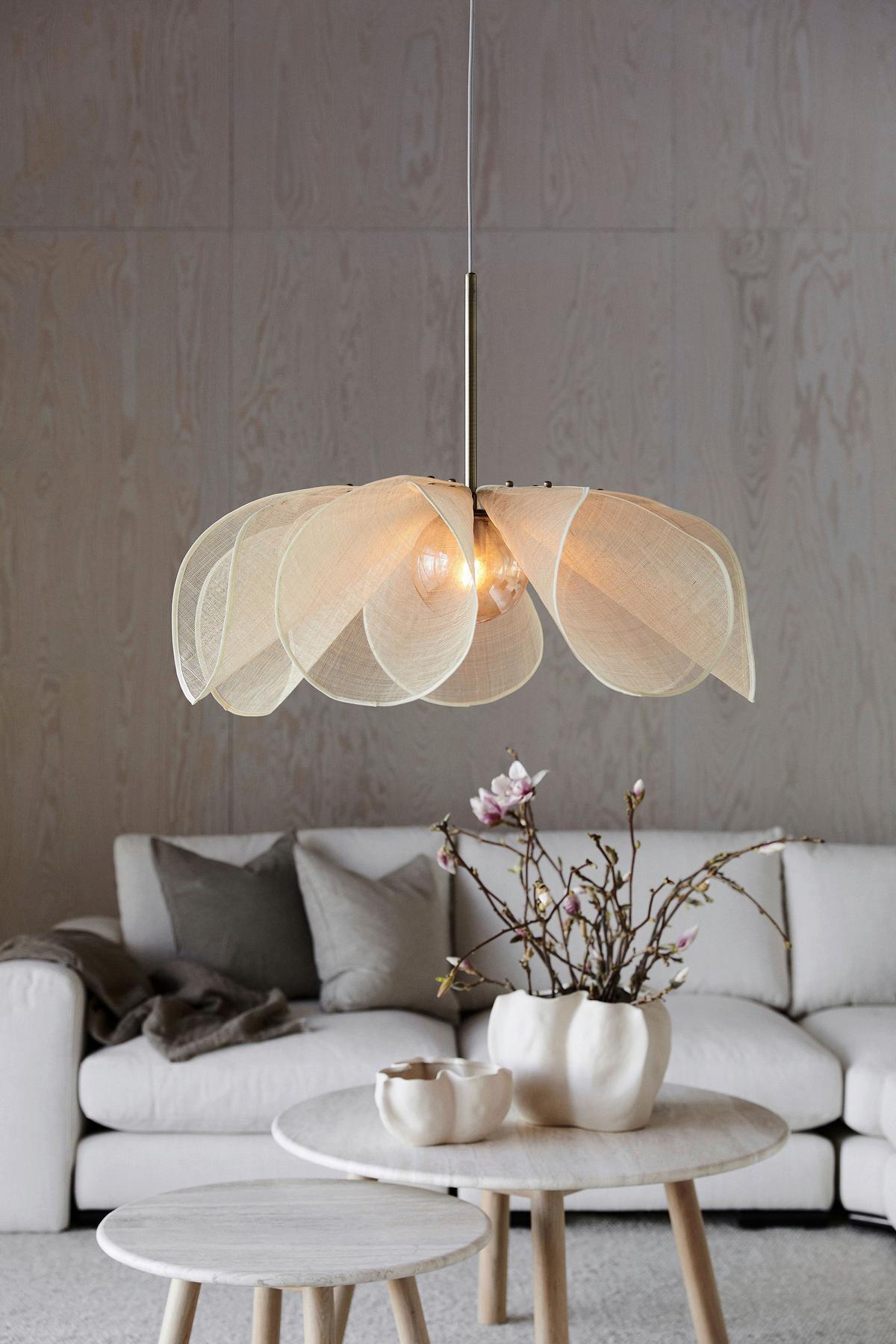 Pendelleuchte Styrka max. 40 Watt - Beige/Messingfarben, Basics (75/75/60cm) - Markslöjd
