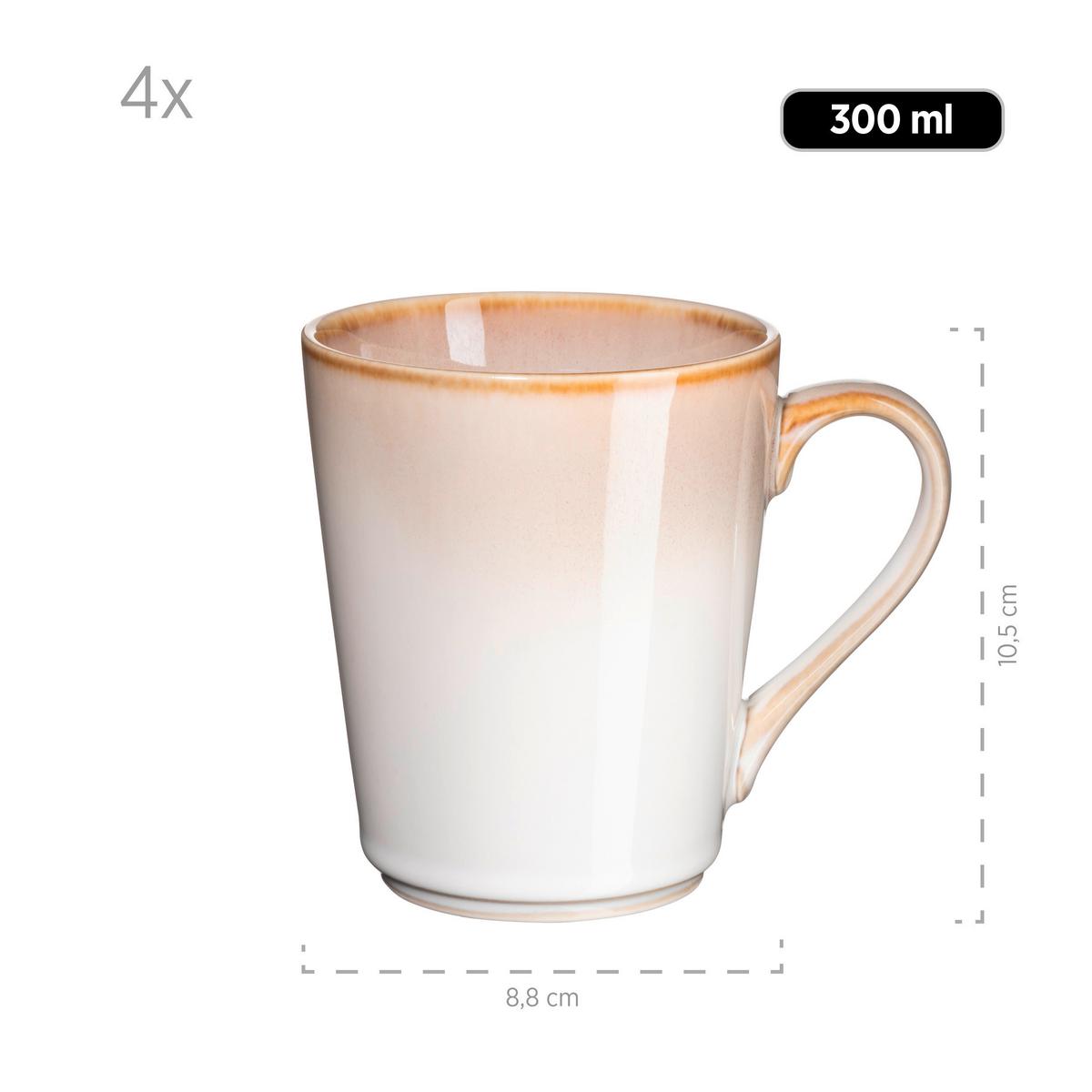 KOMBISERVICE 931991 BEIGE POSTSICHER - Weiss/Beige, Basics, Keramik (39,5/34,8/35,5cm) - Mäser