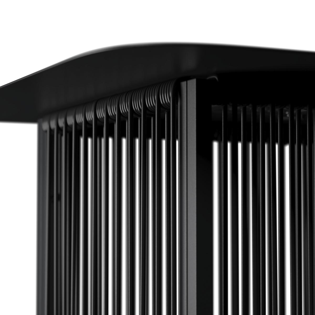 Gartenbeistelltisch Tracy Schwarz Solar - Schwarz, MODERN, Kunststoff/Metall (55/48/55cm) - Bessagi Garden