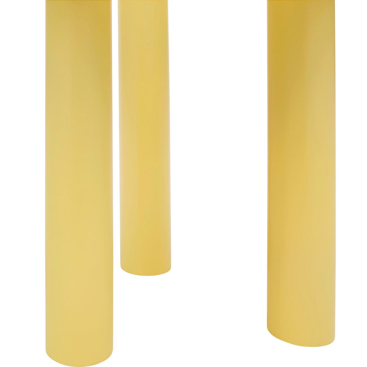 Kisasztal Largo - sárga, Lifestyle, Üveg/fa (40/40/40cm) - Premium Living