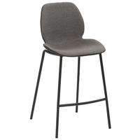 Barhocker My Solo ca. 49x97 cm Grau - Anthrazit/Schwarz, KONVENTIONELL, Textil/Metall (49/97/53cm) - Livetastic