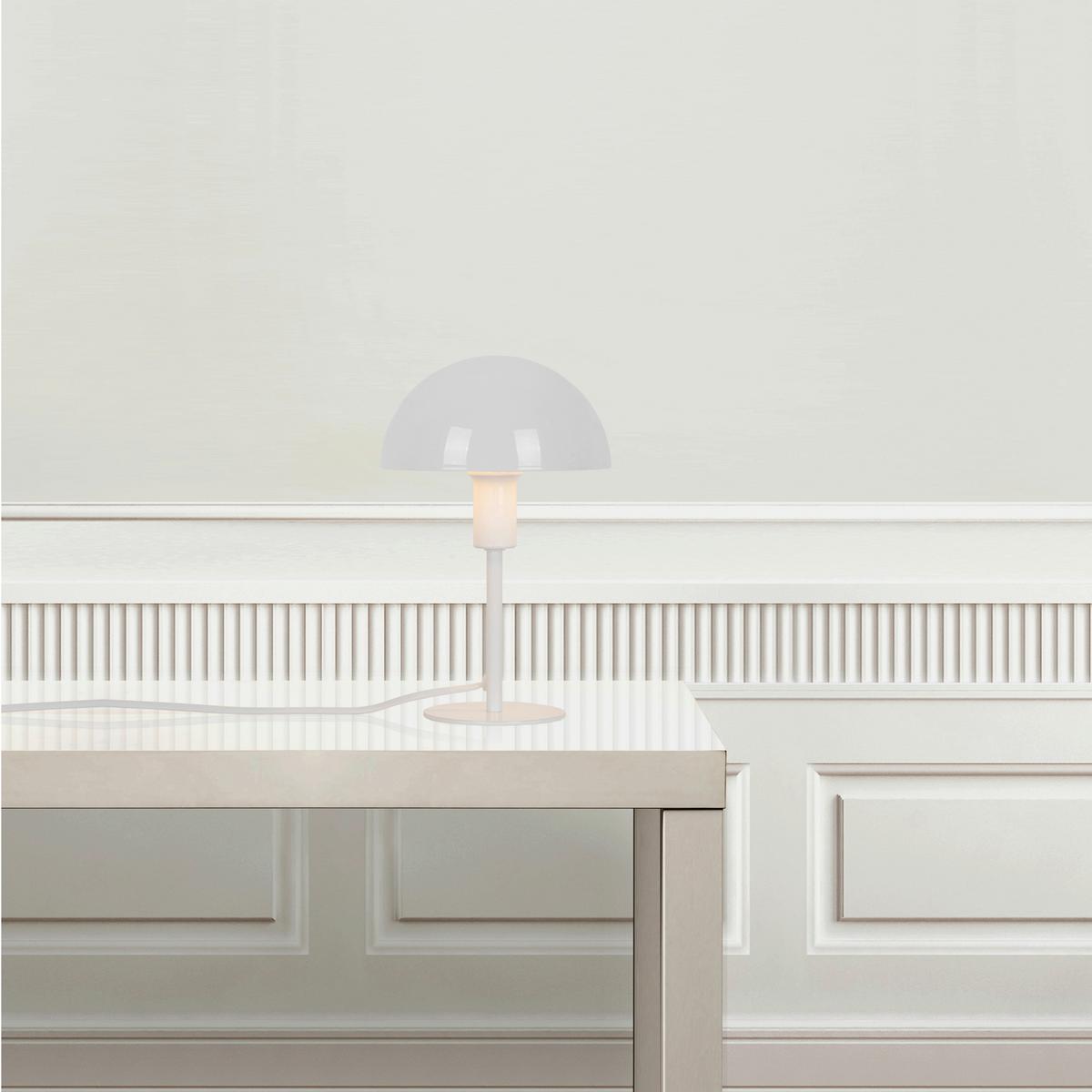 LAMPA STOŁOWA 2213745001 ELLEN MINI WEISS - biały, Design, metal (16/25cm)