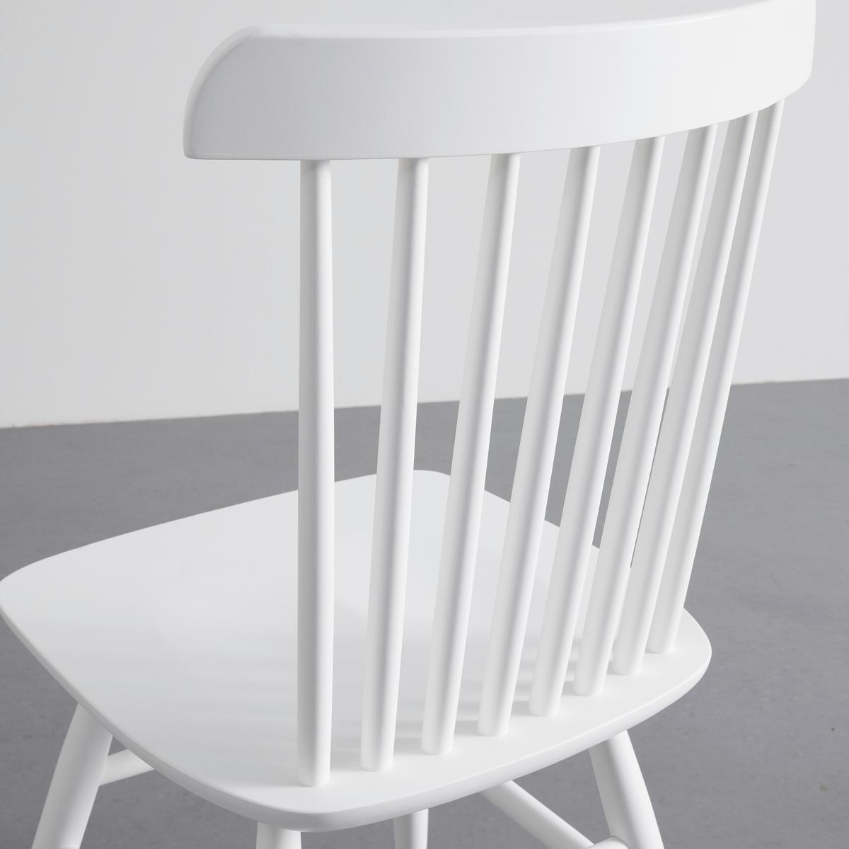 ZESTAW KRZESEŁ PEDRO - biały, Modern, drewno (48/89/52cm) - Bessagi Home