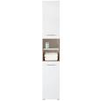 Visoka Omara Santino - aluminij/bela, Moderno, umetna masa/leseni material (32,5/186,5/30,5cm) - Mömax modern living Visoka Omara Santino - aluminij/bela, Moderno, umetna masa/leseni material (32,5/186,5/30,5cm) - Mömax modern living