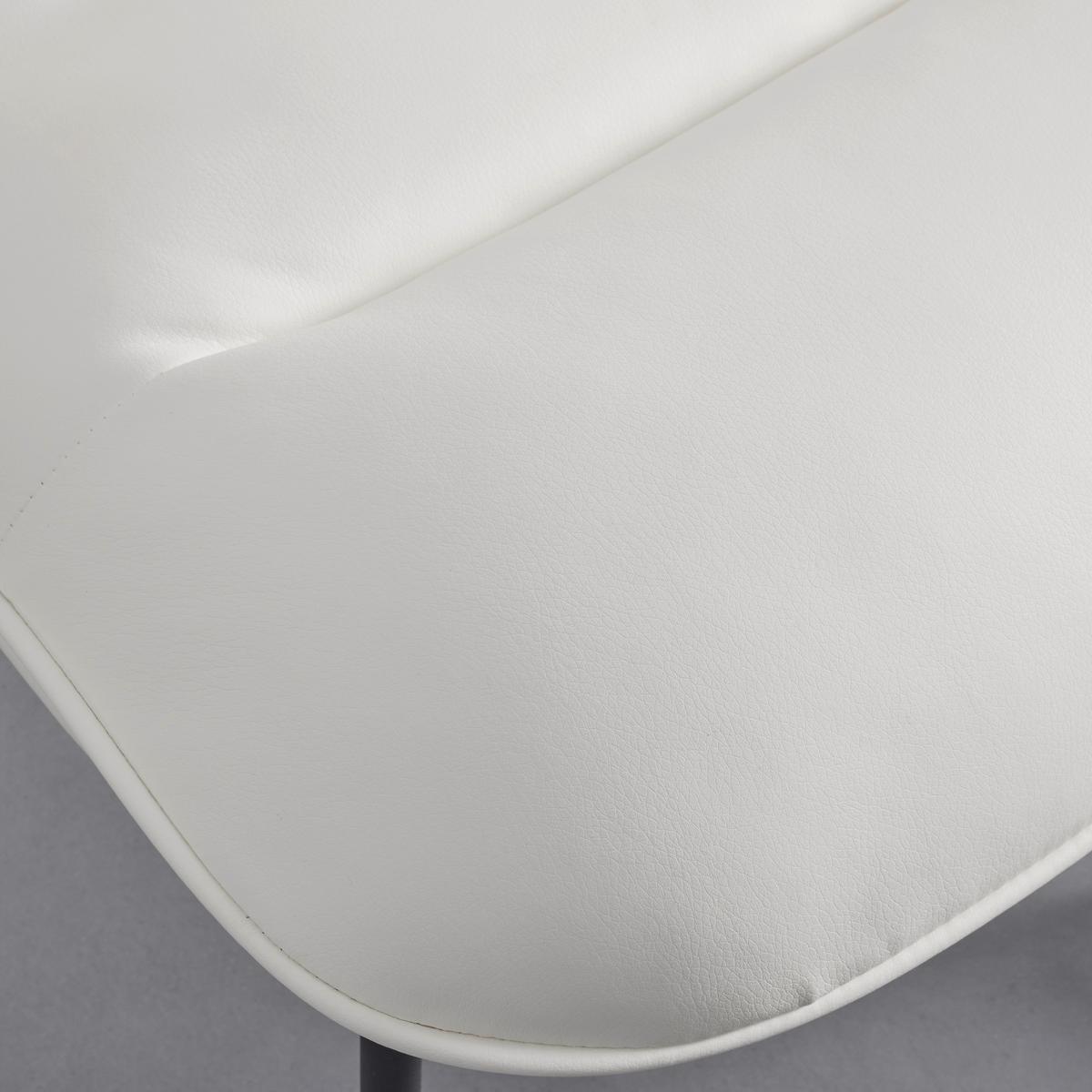 KRZESŁO ELLIS - biały/czarny, Modern, metal/drewno (43/80/50cm) - Bessagi Home