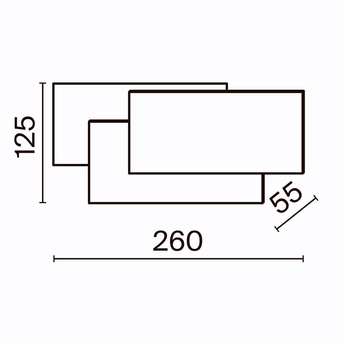 Wandleuchte Trame Weiß max. 12 Watt - Weiß, Trend, Metall (5,5/12,5/26cm) - MAYTONI