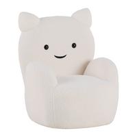 Fotelja Kitti -Trend- - bijela, Romantično / ladanjski, drvo/tekstil (59/72/58cm) - Premium Living