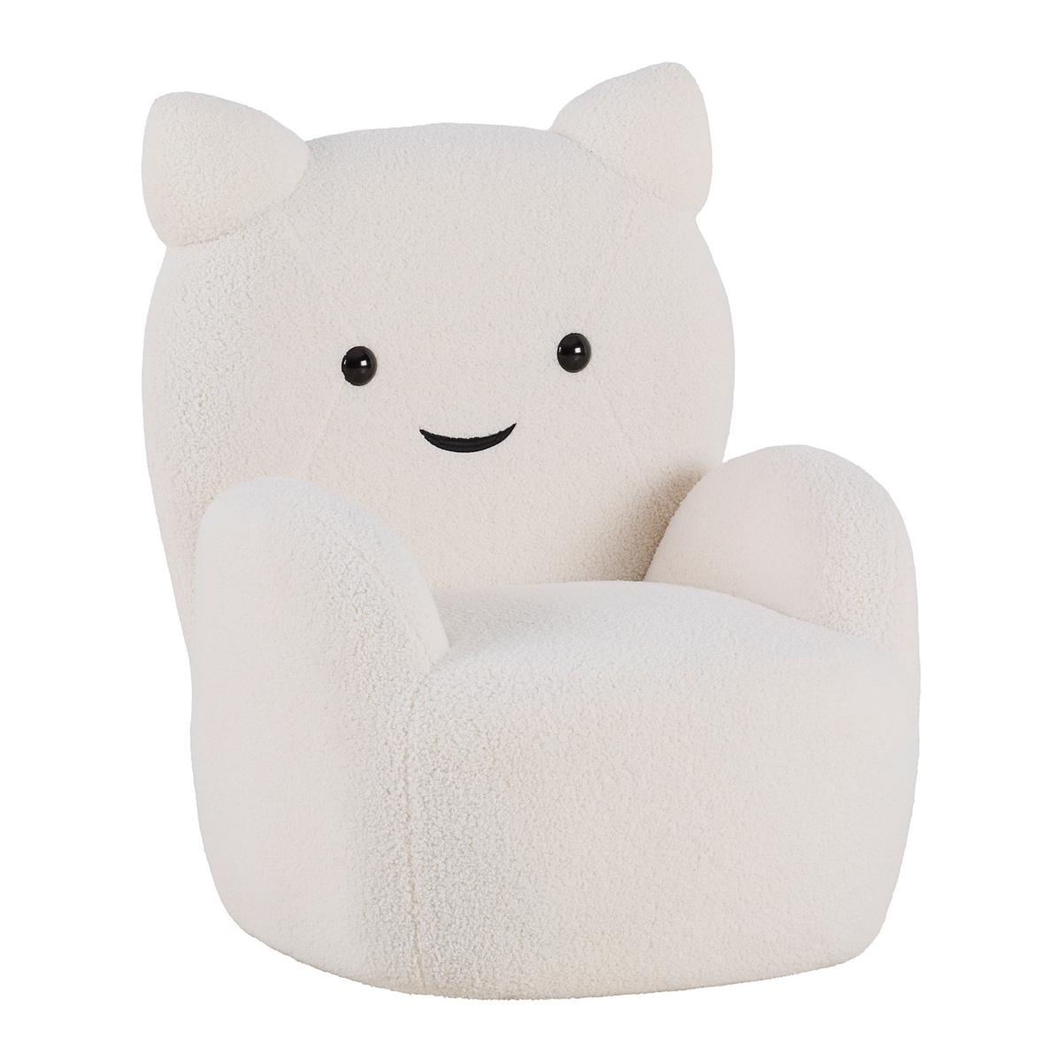 Fotelja Kitti -Trend- - bijela, Romantično / ladanjski, drvo/tekstil (59/72/58cm) - Premium Living