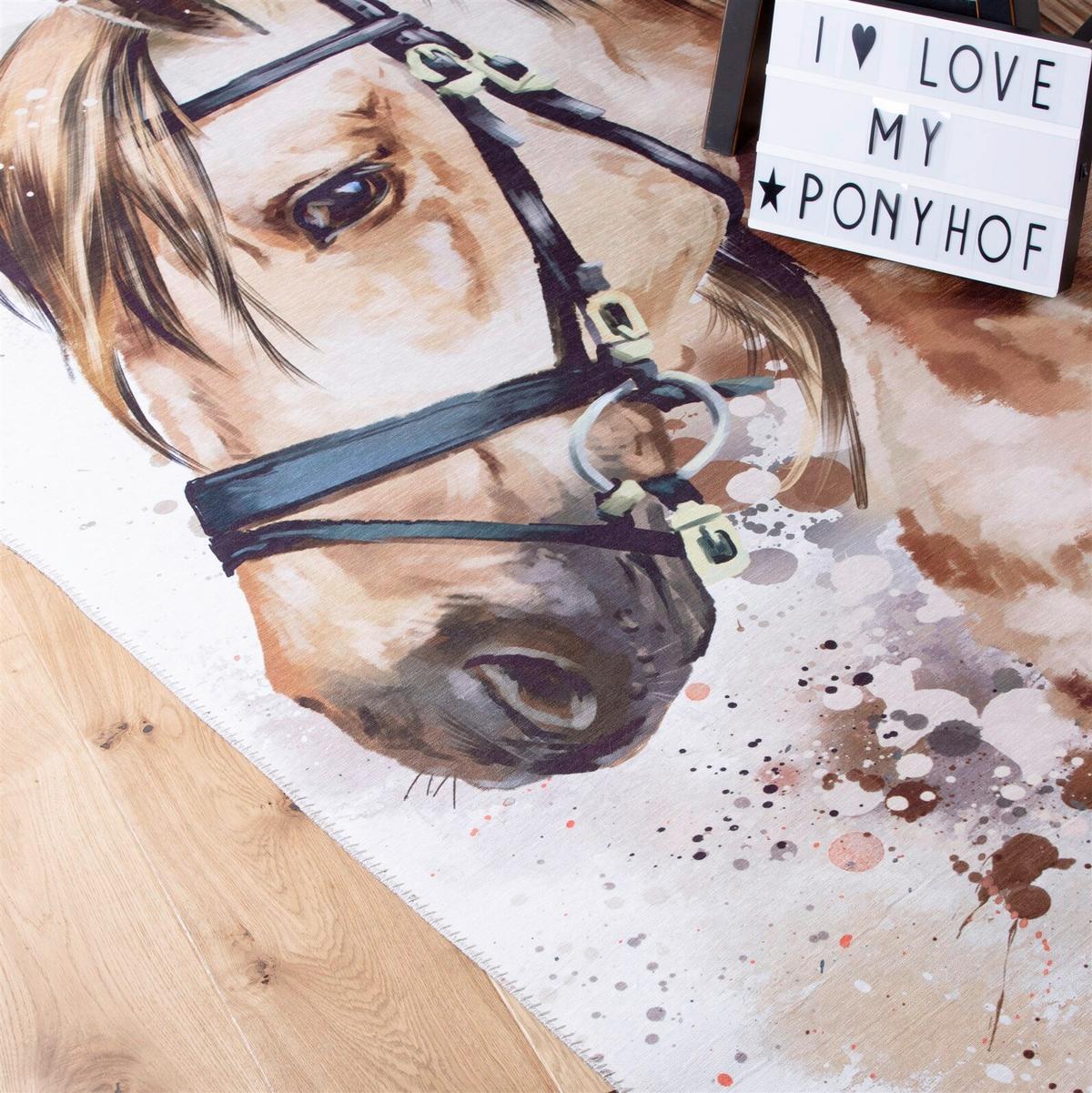 FLACHWEBETEPPICH SYM KIDS 246 BROWNBEAUT - Braun, Basics, Textil (80/120cm) - Kayoom