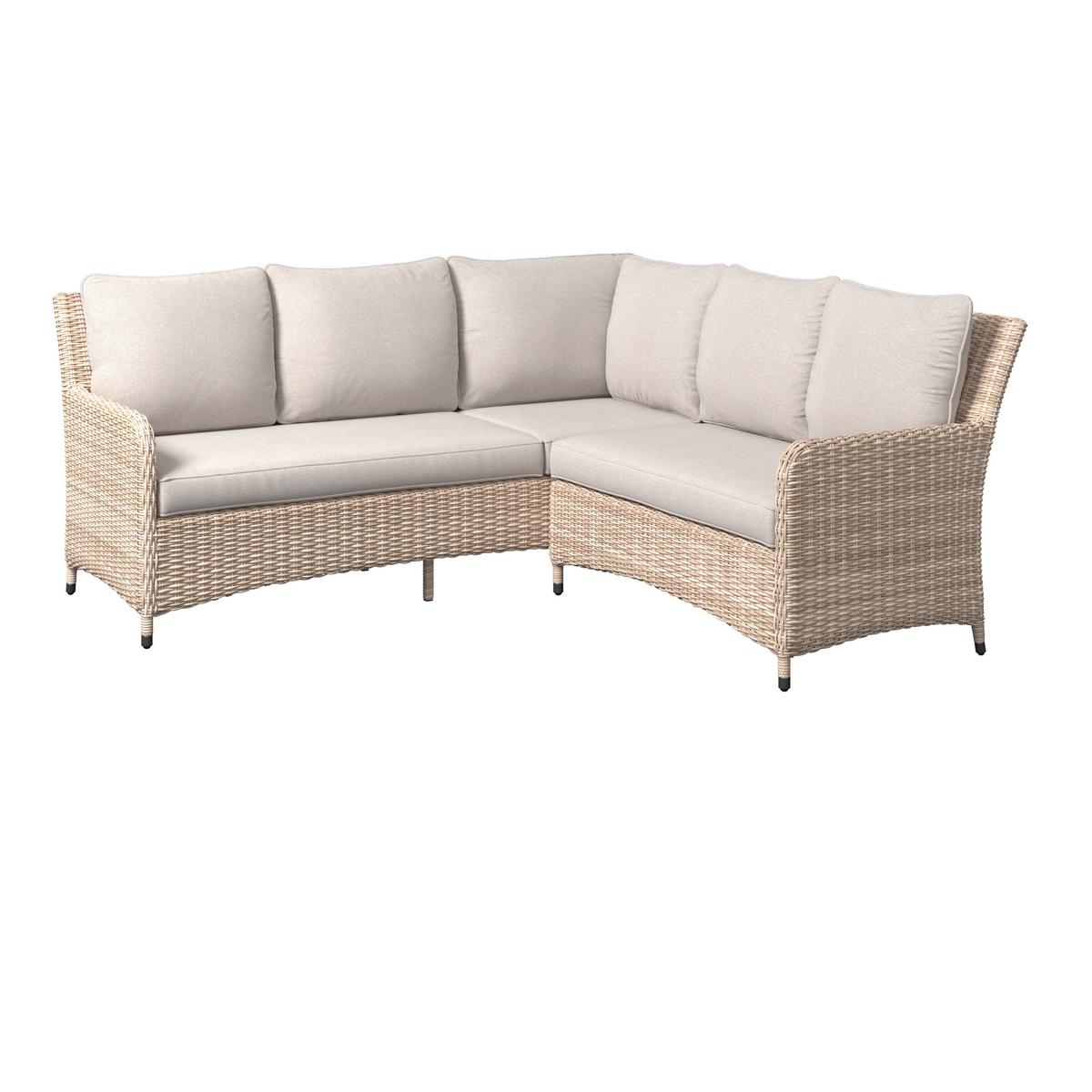 Vrtna Garnitura Alexandra - bež, Basics, staklo/metal