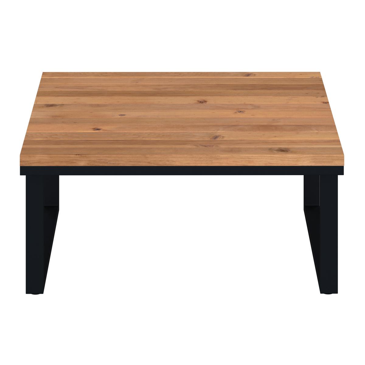 Loungegarnitur Loretta Creme Metall/Holz/Outdoorstoff - Creme/Schwarz, MODERN, Holz/Textil (80/75/80cm) - Bessagi Garden