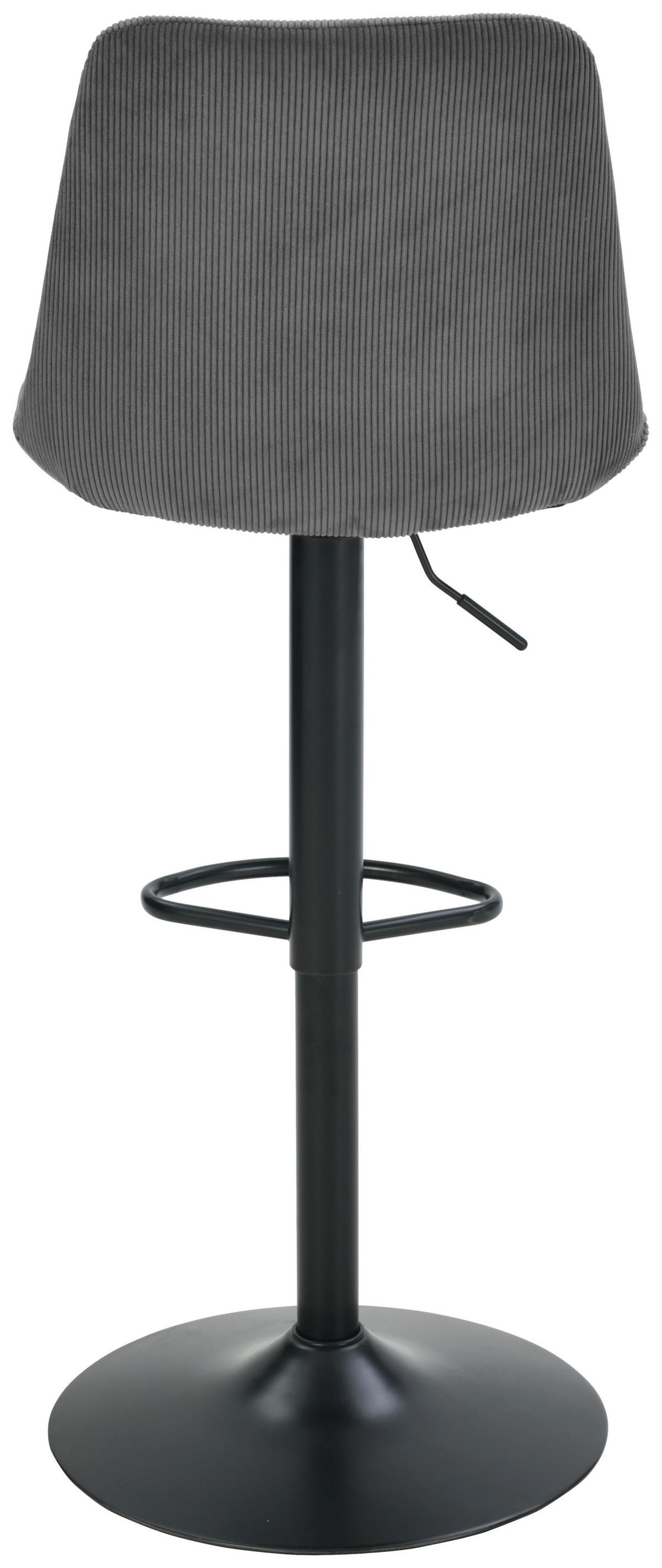 Taburet de bar NINO - negru/gri, Modern, lemn/metal (46/116/96/53cm) - Based