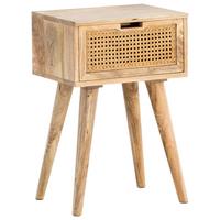 Nachttisch WL6.807 ca.40x60x30cm Mangoholz massiv - Braun/Naturfarben, LIFESTYLE, Holz (40/60/30cm) - MID.YOU