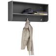 Wandregal in Grau - Grau, KONVENTIONELL, Holzwerkstoff (93/42/21cm) - MODERN LIVING