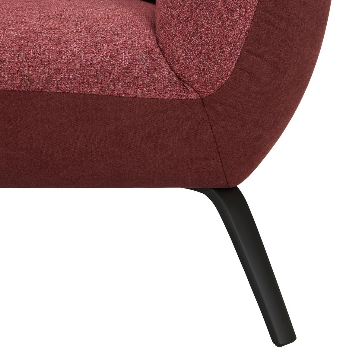 Bigsofa Trendy Bordeaux - Bordeaux/Rot, MODERN, Holzwerkstoff (260/93/124cm) - Premium Living